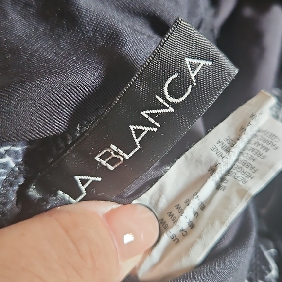 La Blanca Elegant Black Swimwear Size 16 - Picture 4 of 4